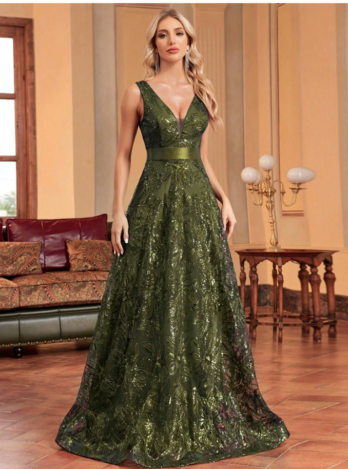 褶皱喇叭袖上衣和高腰裙套装，配腰带 – Rosiny 