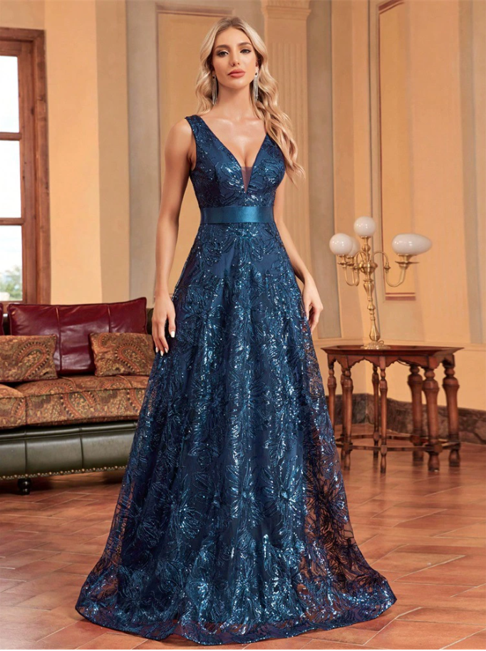 褶皱喇叭袖上衣和高腰裙套装，配腰带 – Rosiny 