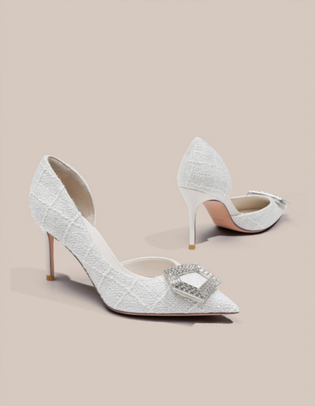 حذاء بكعب عالٍ بنقشة جلد النمر وكعب ستيليتو ذهبي – أريا