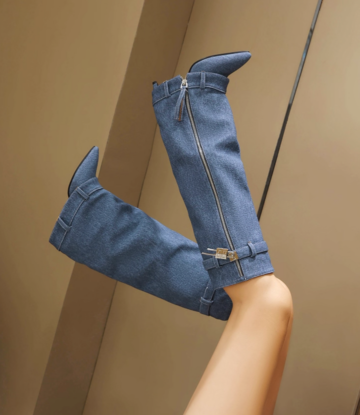 褶皱喇叭袖上衣和高腰裙套装，配腰带 – Rosiny 