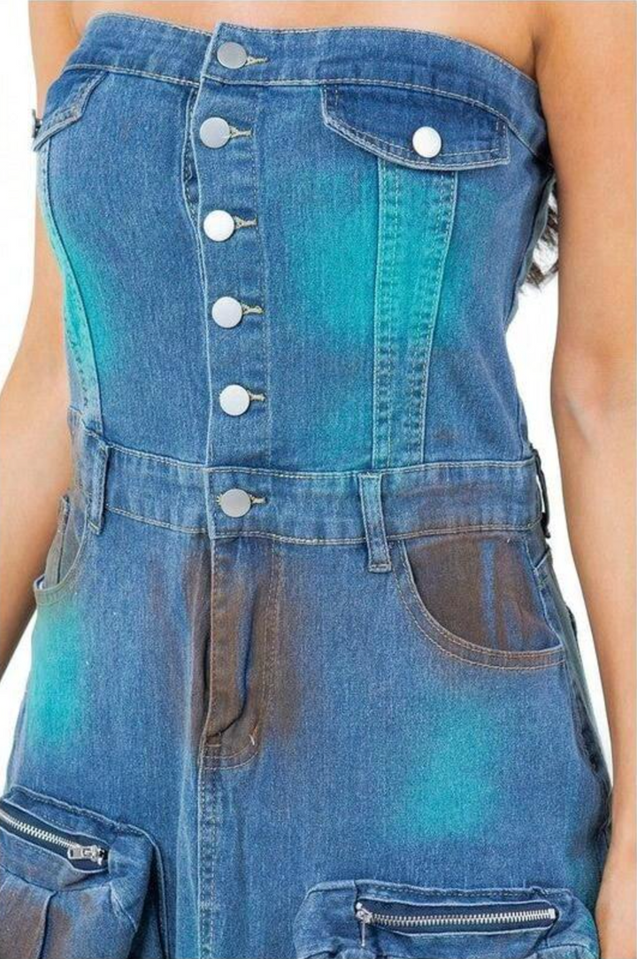 Haut à manches évasées plissées et ensemble jupe longue avec ceinture à la taille – Rosiny 