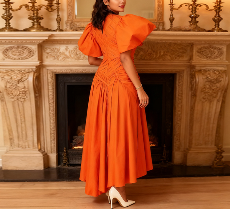 فستان بليزر مُفصّل بترتر - فوشيا