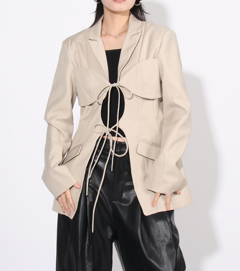 بليزر منظم مع رباط أمامي للكورسيه – سيينا