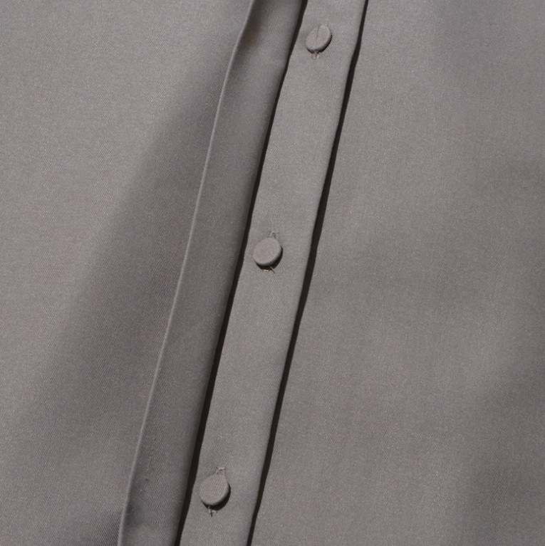 oversized shirt dress with contrast cuffs – GRAPHITE