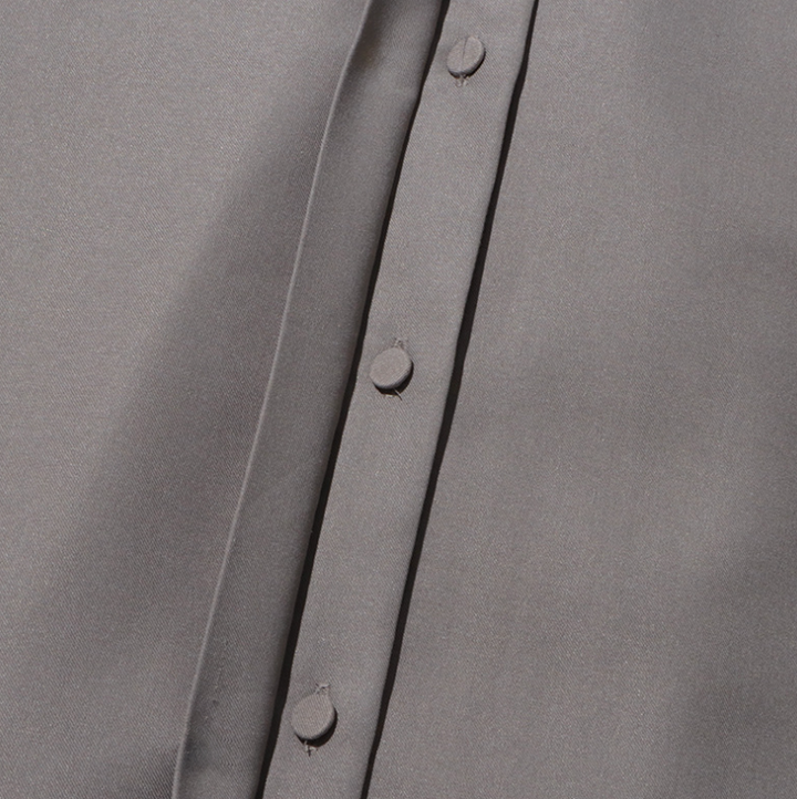 oversized shirt dress with contrast cuffs – GRAPHITE