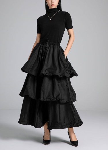 tiered voluminous maxi skirt – TIER