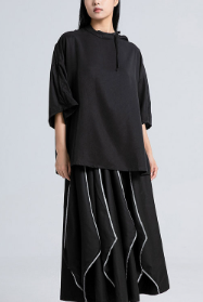 oversized hooded top with wide sleeves – EASE