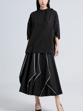 oversized hooded top with wide sleeves – EASE