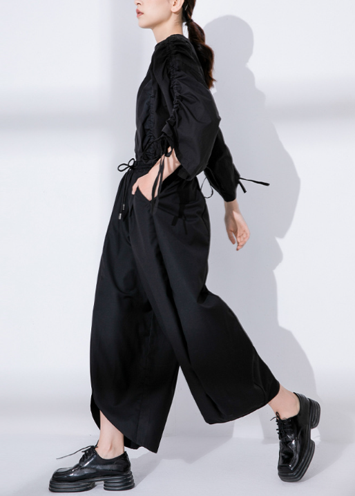 oversized ruched top with adjustable tie sleeves – GATHER