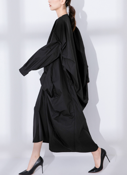 oversized draped midi dress with twisted front detail – SCULPT