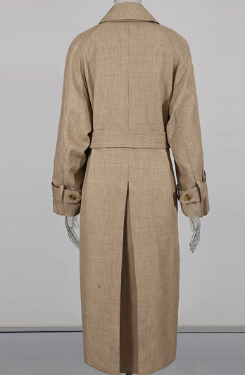belted trench-inspired midi coat dress – ICON