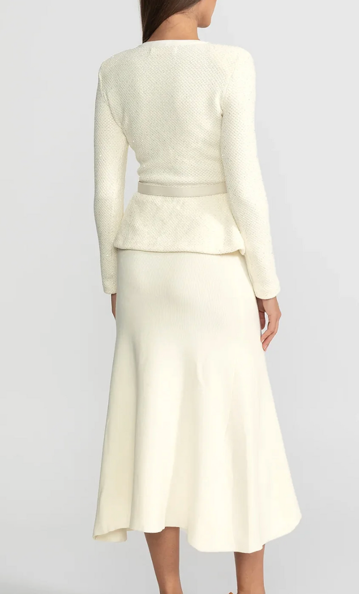 Refined Couture Dress with Sculpted Silhouette – AURELIA