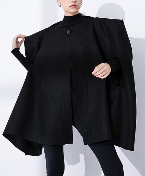 sculpted shoulder oversized cape jacket – ARMOR