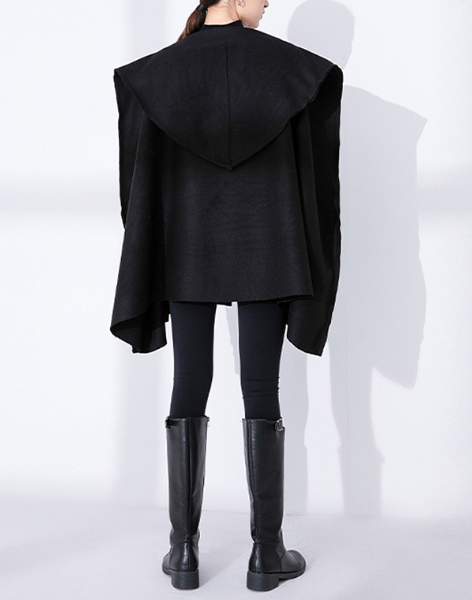 sculpted shoulder oversized cape jacket – ARMOR