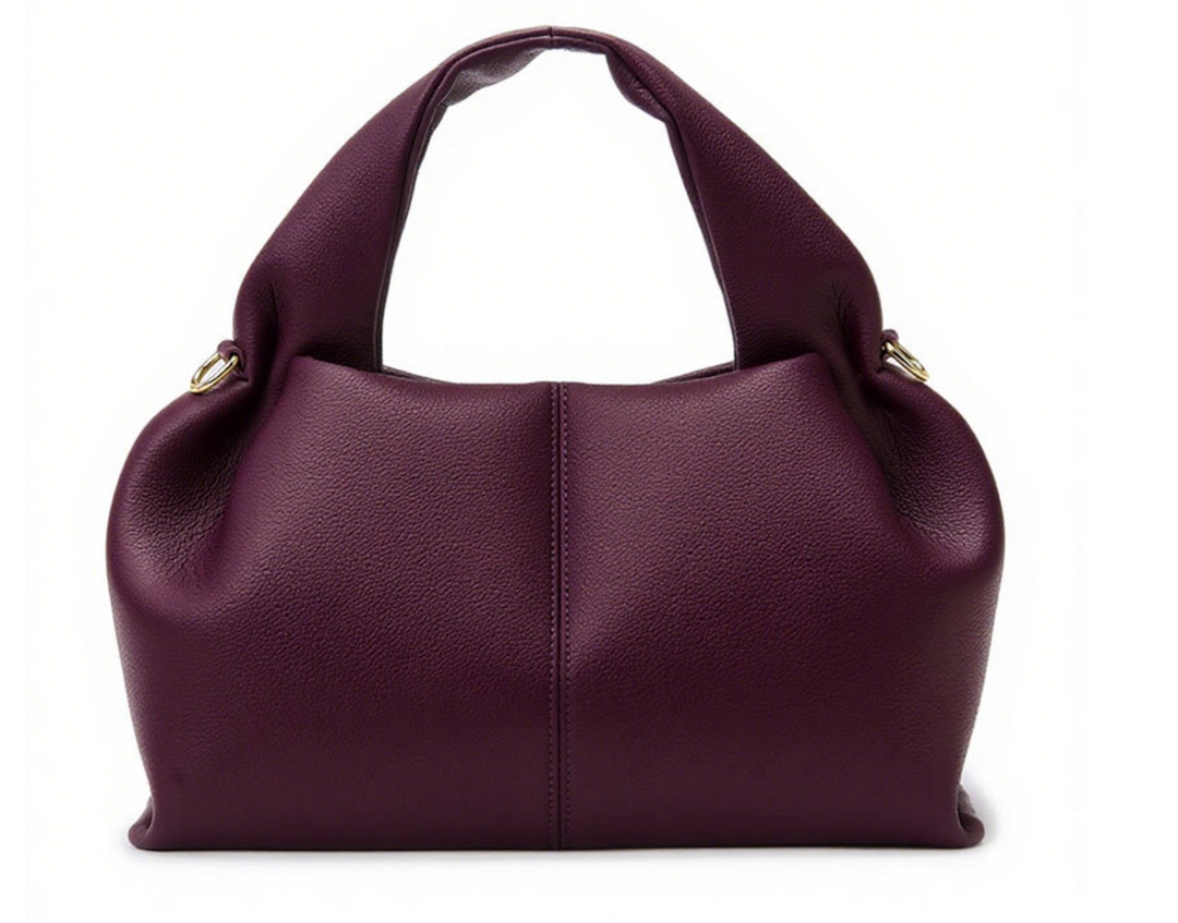 Soft Leather Hobo Bag with Adjustable Strap – TAUPE