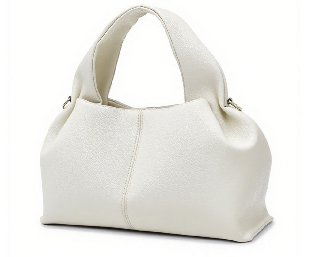 Soft Leather Hobo Bag with Adjustable Strap – TAUPE