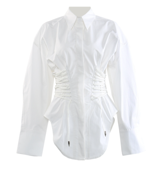 جاكيت بليزر مصمم خصيصًا بكتفين مكشوفتين - عاجي