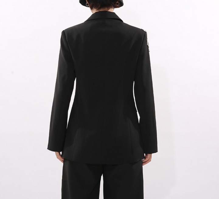 tailored blazer with crystal phoenix embroidery – PHOENIX