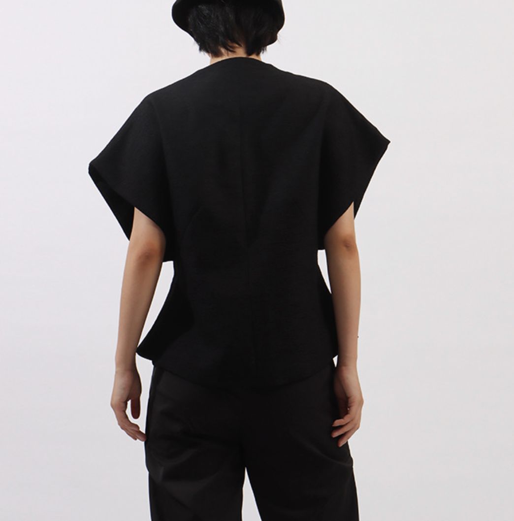 sleeveless wrap-style top with crystal jewel embellishments – ONYX