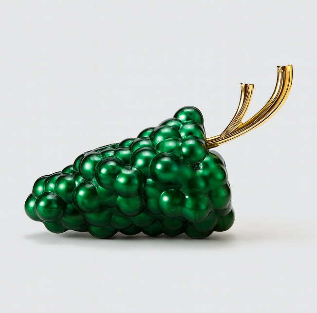 pearl cluster clutch with sculpted gold handle – PERLÉA