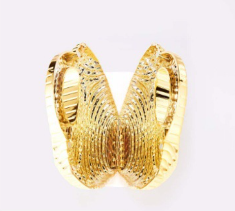 woven metallic top-handle clutch – AURUM