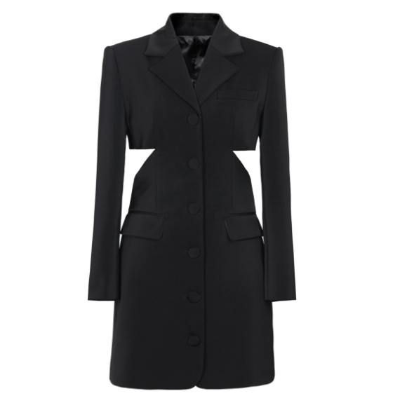 cut-out bow-back blazer dress – ROSÉ