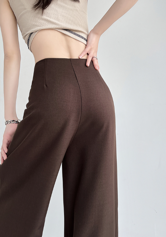 wrap-front wide-leg trousers – VERA