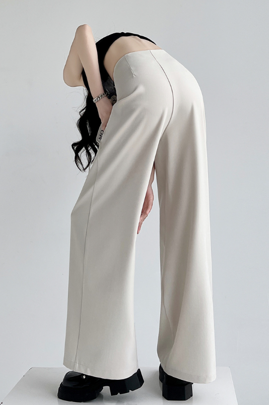 wrap-front wide-leg trousers – VERA