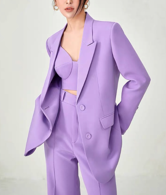 three-piece tailored suit set – LILAC