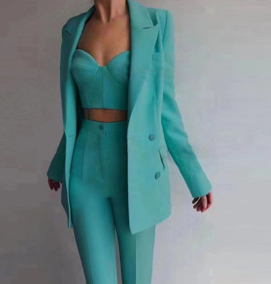 three-piece tailored suit set – LILAC