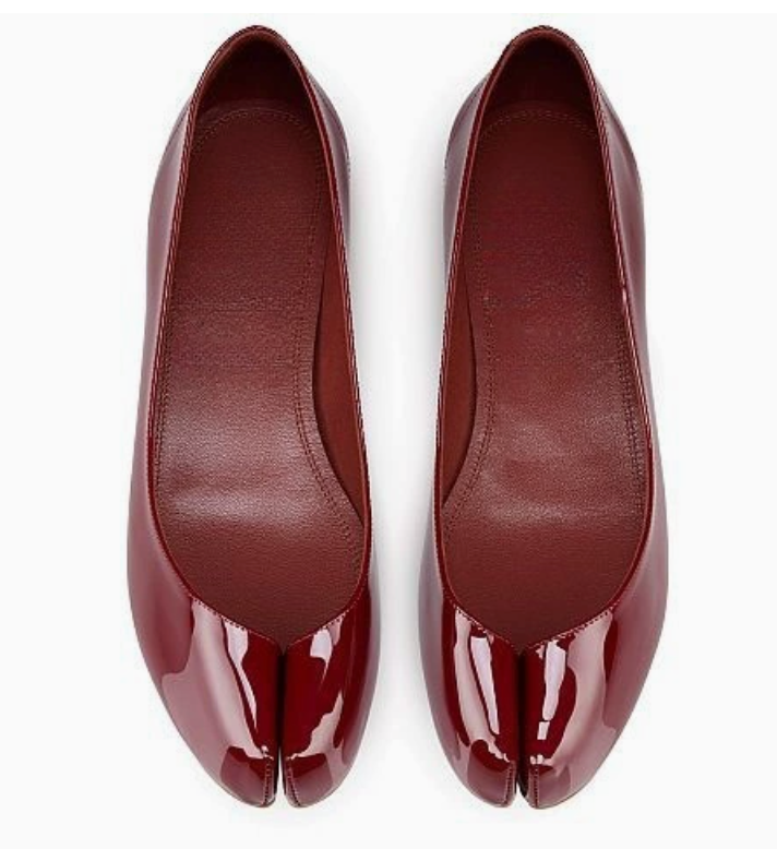 Patent Square-Toe Ballet Flats - Merovia