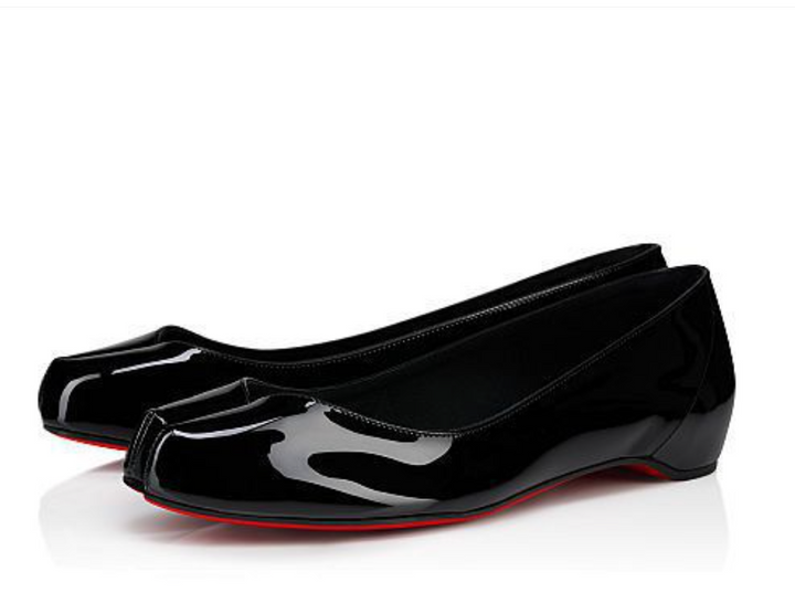 Patent Square-Toe Ballet Flats - Merovia