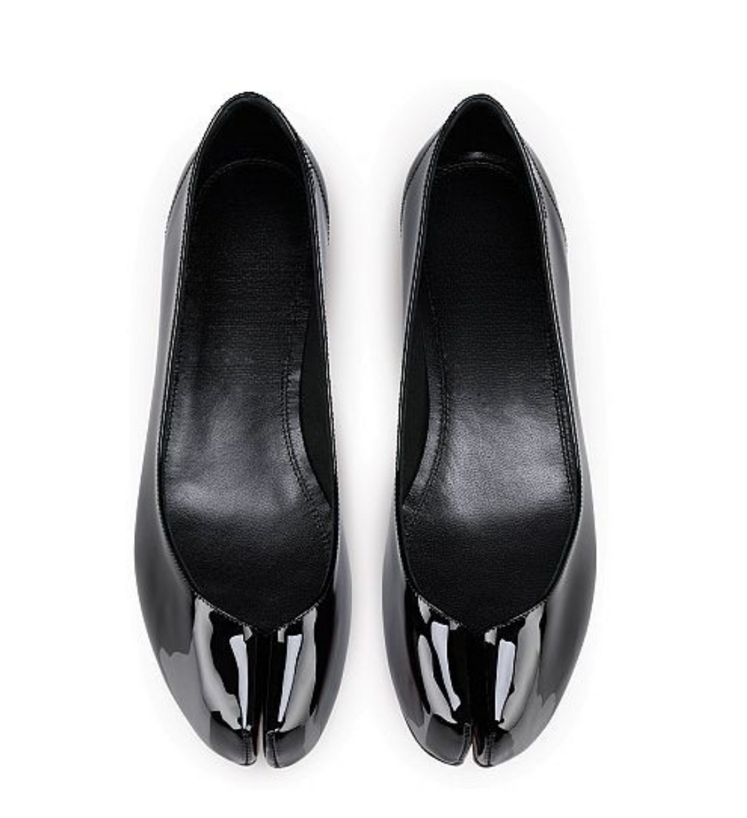 Patent Square-Toe Ballet Flats - Merovia