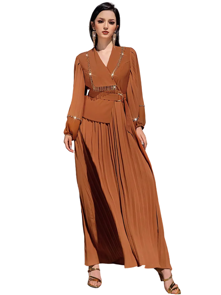 Short-Sleeve Minimalist Maxi Dress – SERENA