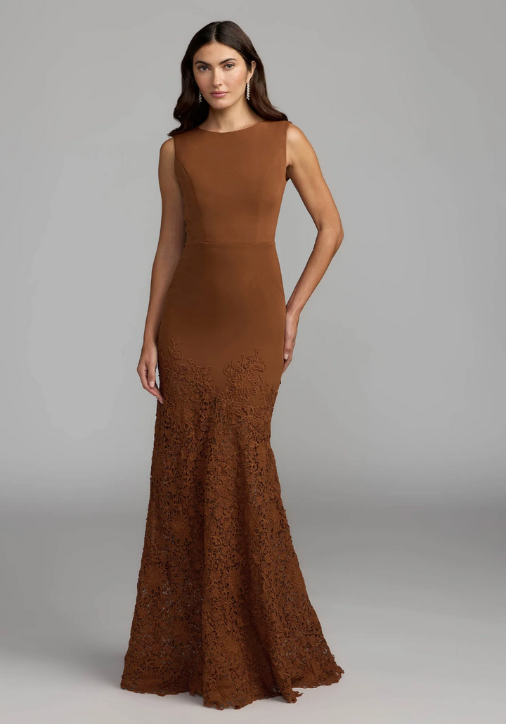 Lace Hem Mermaid Maxi Dress - Aurelia