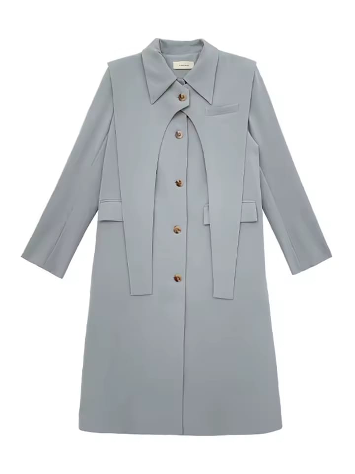 Geplooide top met uitlopende mouwen en maxi-rok set met tailleband – Rosiny 