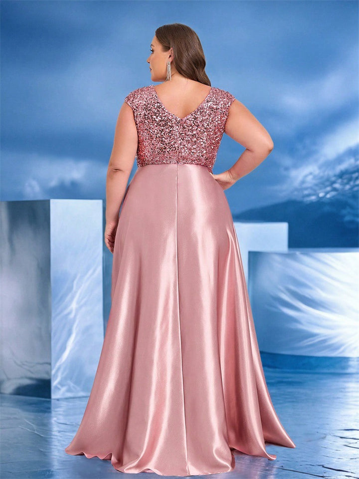 褶皱喇叭袖上衣和高腰裙套装，配腰带 – Rosiny 