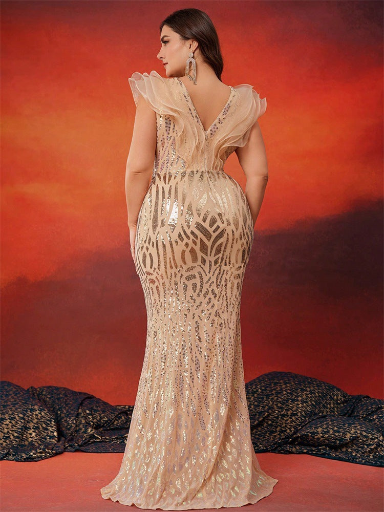 褶皱喇叭袖上衣和高腰裙套装，配腰带 – Rosiny 