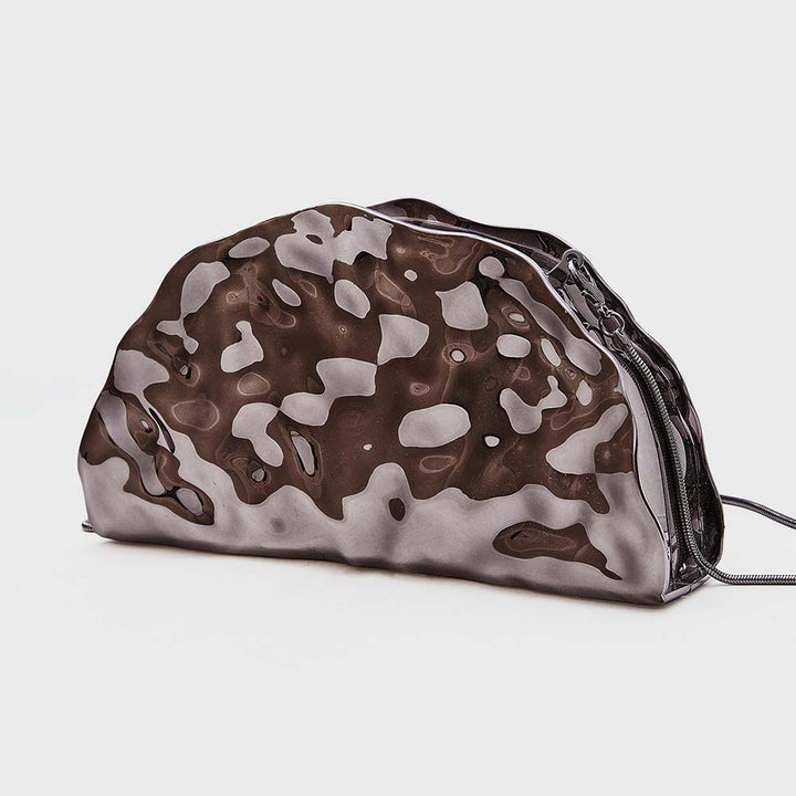 编织藤条手提包，配有双层皮革手柄 – LÉONIE 