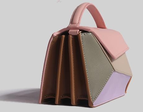 حقيبة كتف جلدية بألوان هندسية متعددة – إيلارا