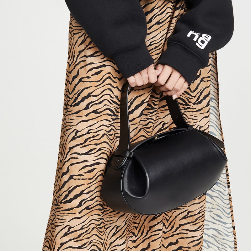 sac cabas en rotin tissé avec doubles poignées en cuir – LÉONIE 