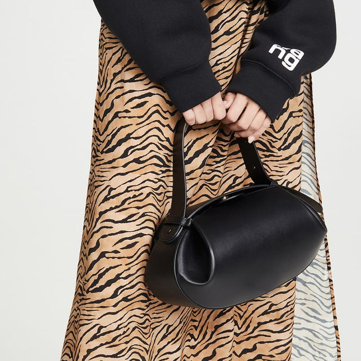 sac cabas en rotin tissé avec doubles poignées en cuir – LÉONIE 