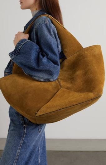 oversized geometric tote bag with sculpted handles – NOTIVA