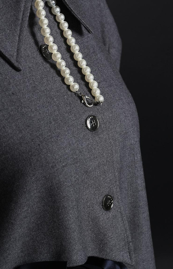 ruched long-sleeve jacket with bow detailing – BERIDE