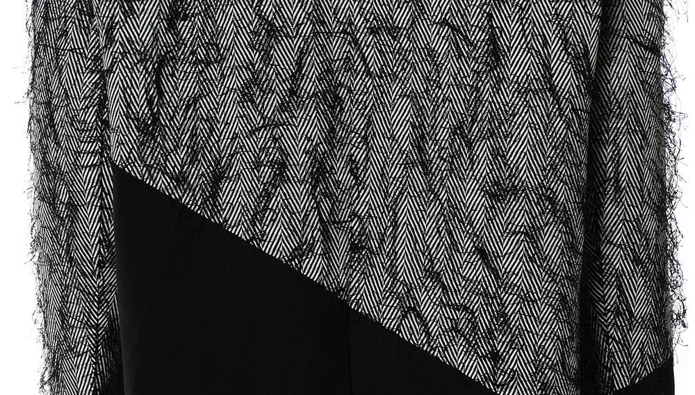 Geplooide top met uitlopende mouwen en maxi-rok set met tailleband – Rosiny 