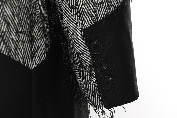 Geplooide top met uitlopende mouwen en maxi-rok set met tailleband – Rosiny 