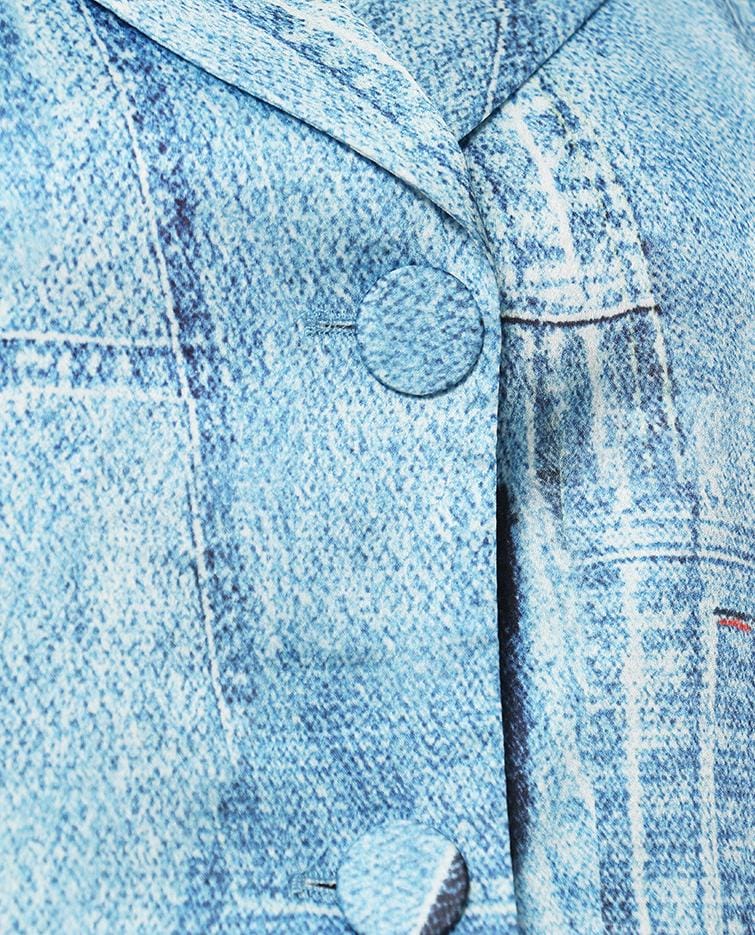 Plissiertes Oberteil mit ausgestellten Ärmeln und Maxirock-Set mit Taillengürtel – Rosiny 