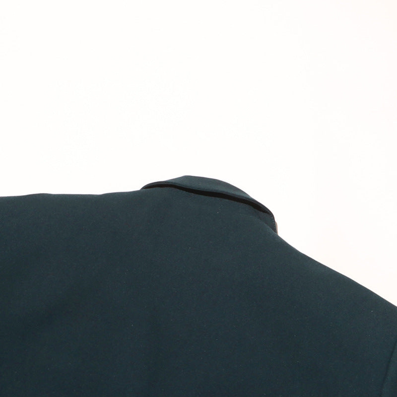 Haut à manches évasées plissées et ensemble jupe longue avec ceinture à la taille – Rosiny 