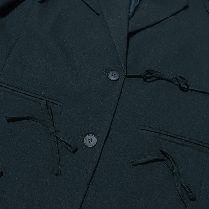 Haut à manches évasées plissées et ensemble jupe longue avec ceinture à la taille – Rosiny 