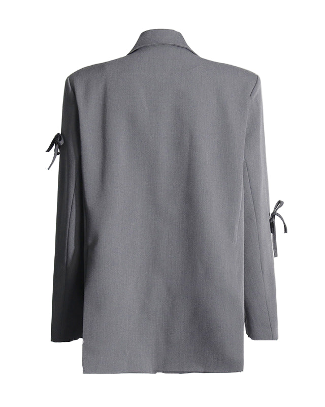 Haut à manches évasées plissées et ensemble jupe longue avec ceinture à la taille – Rosiny 